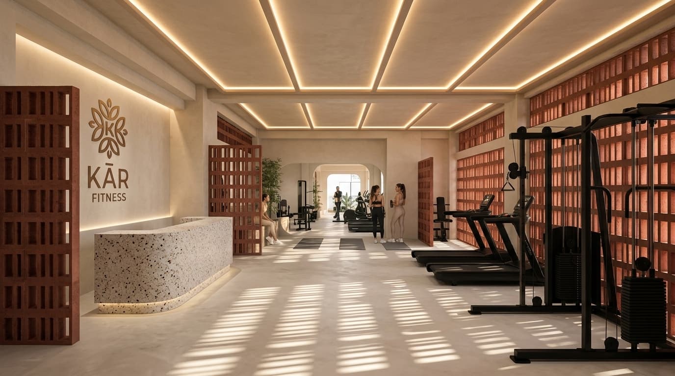 KĀR Fitness Architectural Main Floor Render