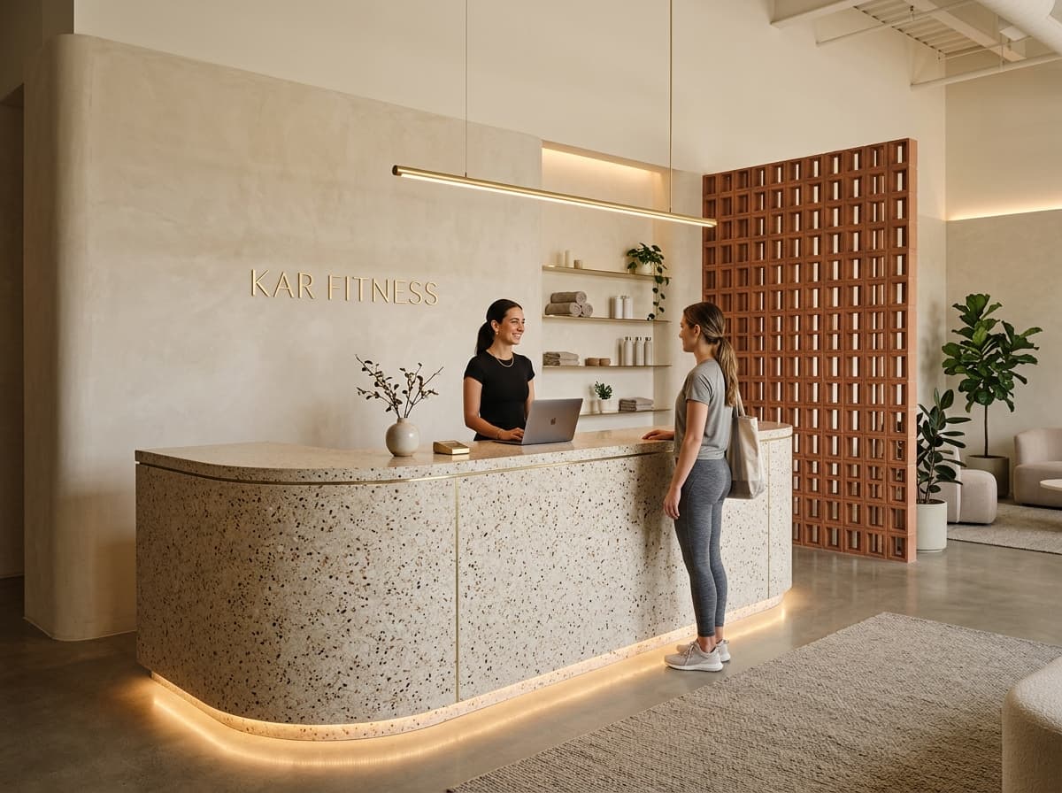KĀR Fitness Concierge & Reception Desk